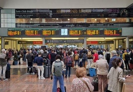 Situación a primera hora de este lunes en Málaga.