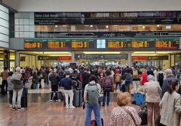 Al menos diez trenes de alta velocidad entre Málaga y Madrid saldrán hoy con retraso