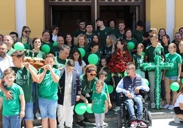 Tradicional procesión infantil, previa a la celebración de la Cruz de Mayo.
