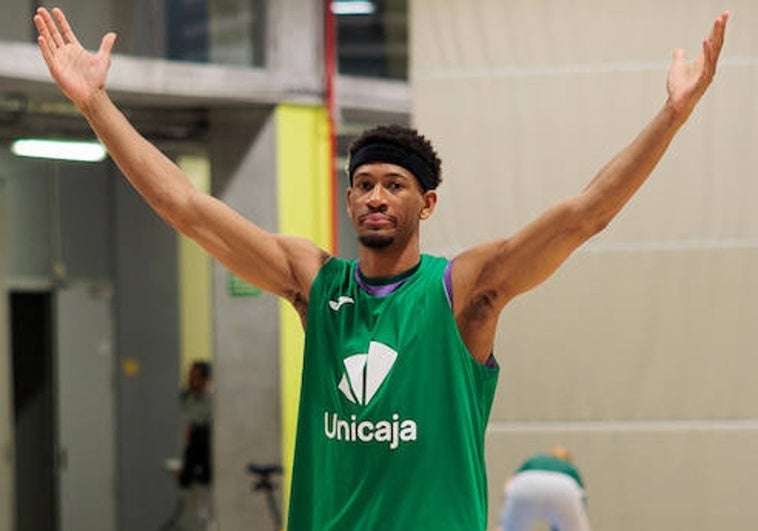 Kameron Taylor, durante un entrenamiento.