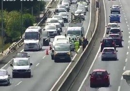 Imagen de la zona del accidente de las cámaras de la DGT