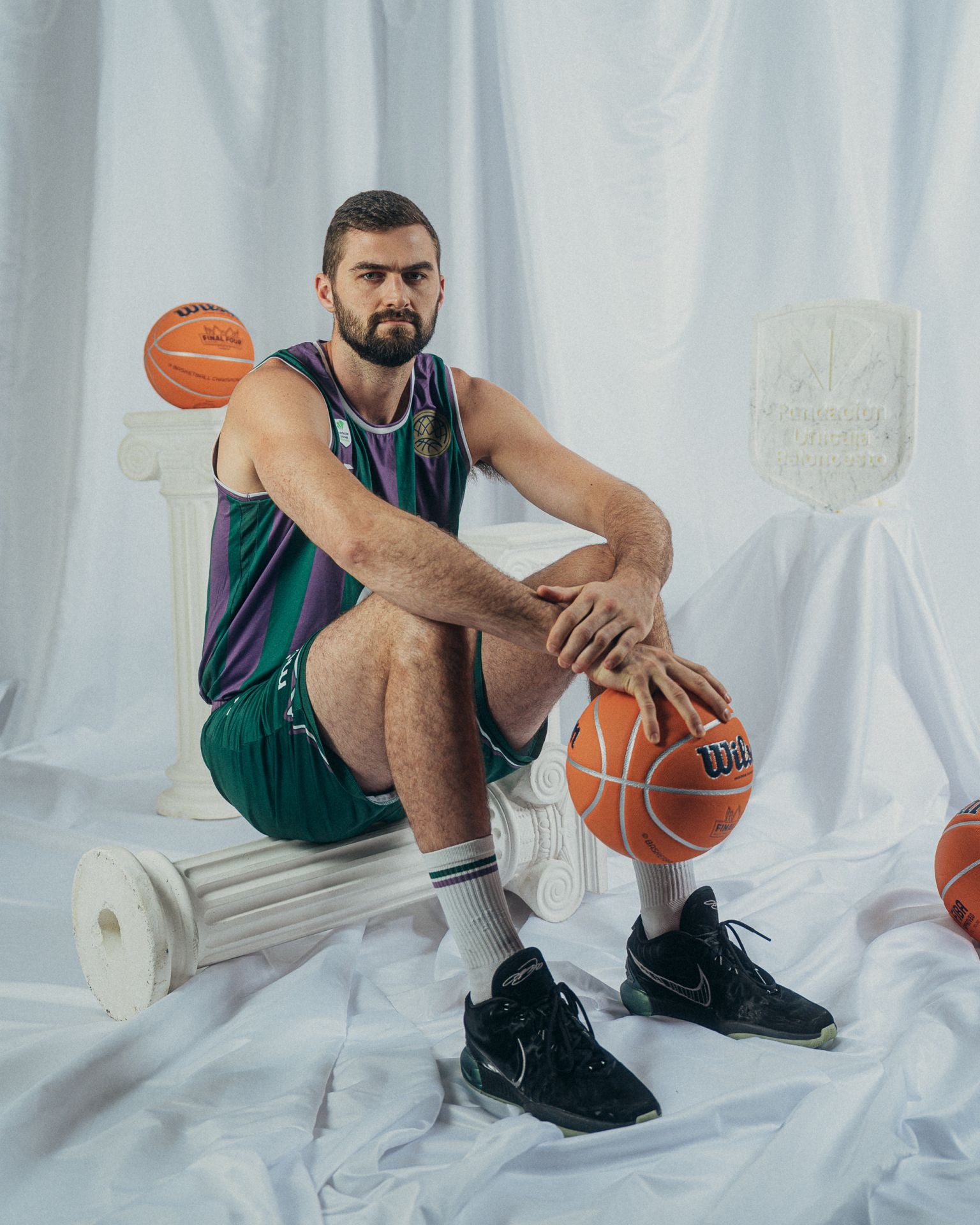La sesión oficial de fotos del Unicaja para la Final Four de Atenas