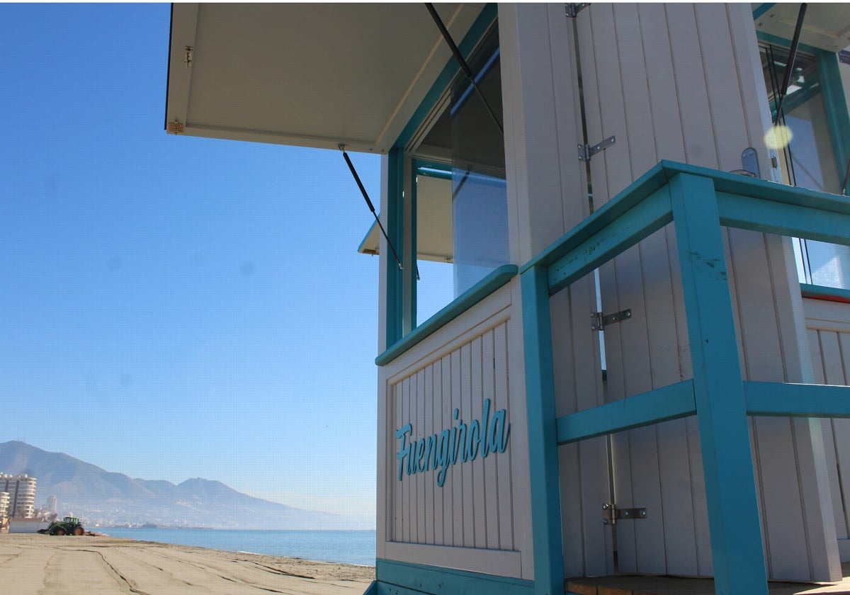 Caseta para los socorristas en Fuengirola.