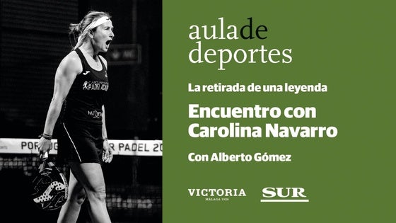 Así fue el homenaje a la 'Reina del Pádel' Carolina Navarro en el Aula de Deportes de SUR