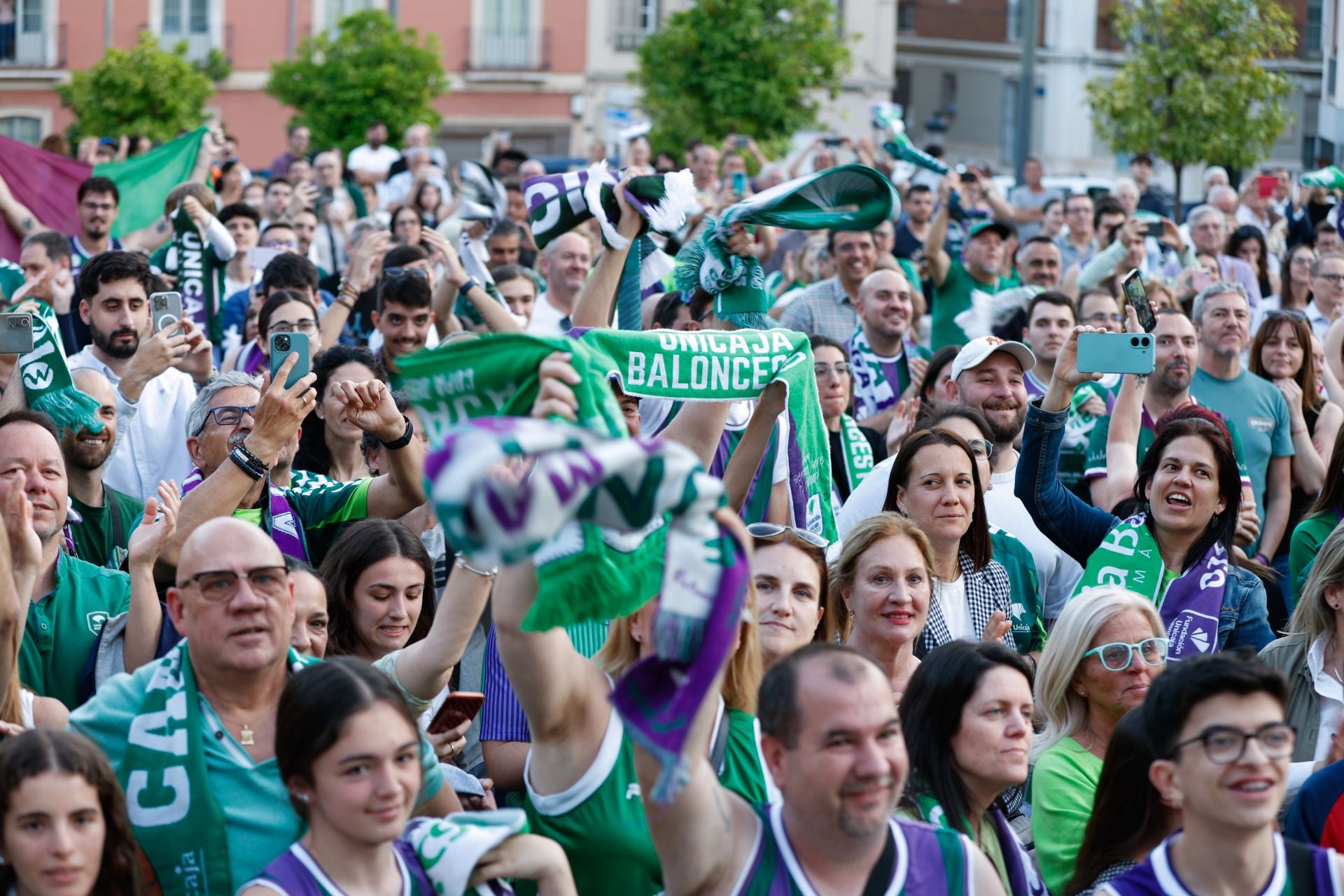 La fiesta de la Champions en Málaga