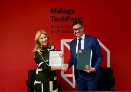 Carolina España, consejera de Economía, Hacienda y Fondos Europeos de la Junta, y el vicepresidente del Gobierno balear, Antoni Costa.