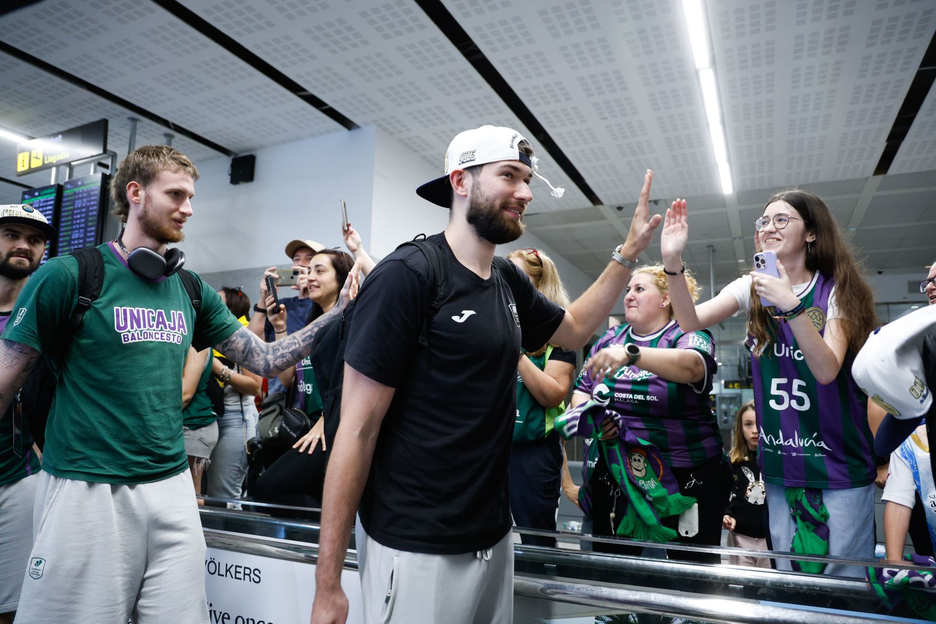 La fiesta de la Champions en Málaga