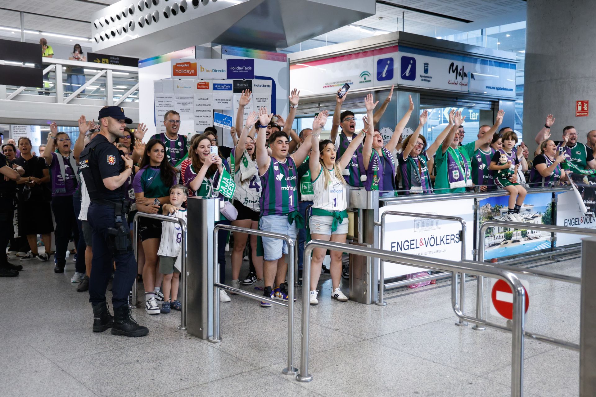 La fiesta de la Champions en Málaga