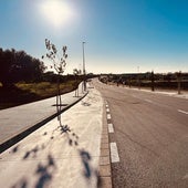 Imagen del renovado Camino de Torrox, en su primera fase.
