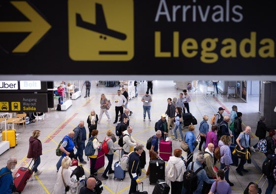 Vista de la zona de Llegadas del aeropuerto de Málaga.