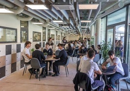 Interior del nuevo edificio.