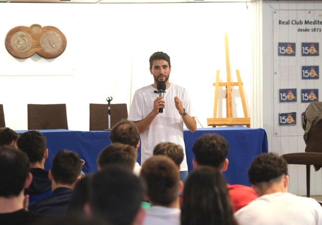 Alberto González, durante la charla.