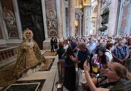 La Virgen de la Esperanza, en la basílica de San Pedro del Vaticano.