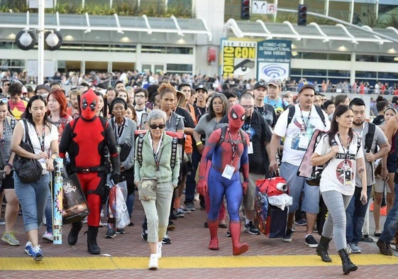 Asistentes a la última San Diego Comic-Con en California