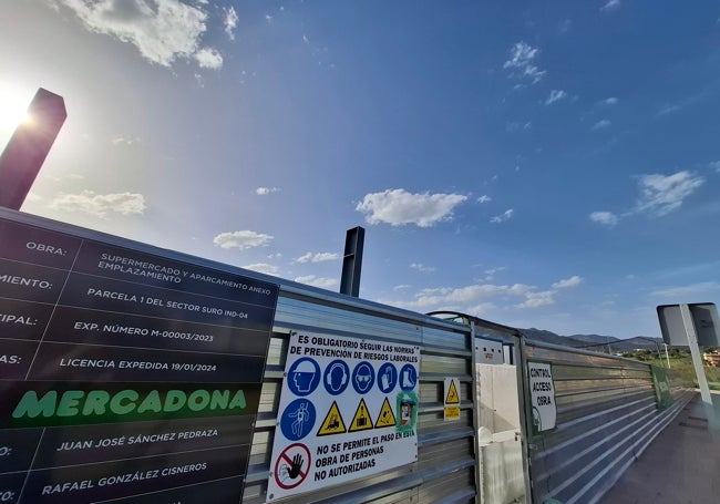 Obras de Mercadona, en la avenida de las Américas.