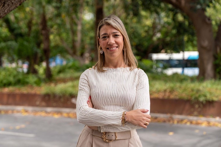 Elena Gallardo, en las inmediaciones de SUR.