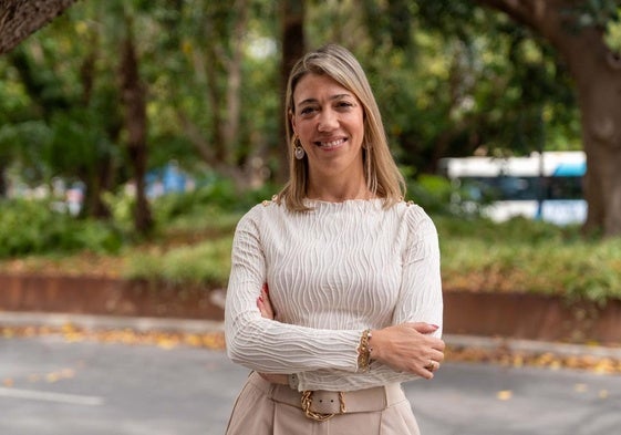 Elena Gallardo, en las inmediaciones de SUR.