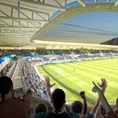 Infografía del que será el nuevo estadio de Marbella que aspira a albergar partidos del Mundial de Fútbol.