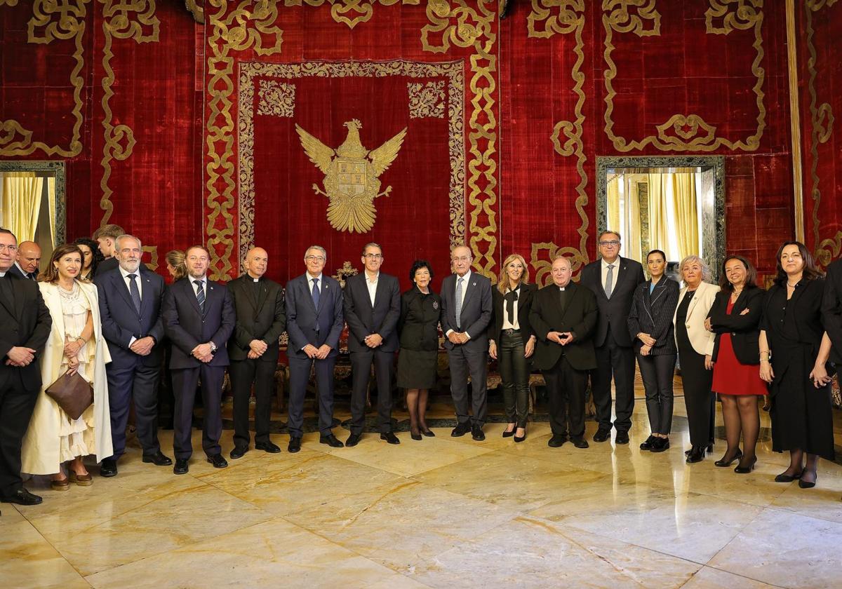 Recepción oficial a la delegación de Málaga en Roma por la embajadora de España ante el Vaticano