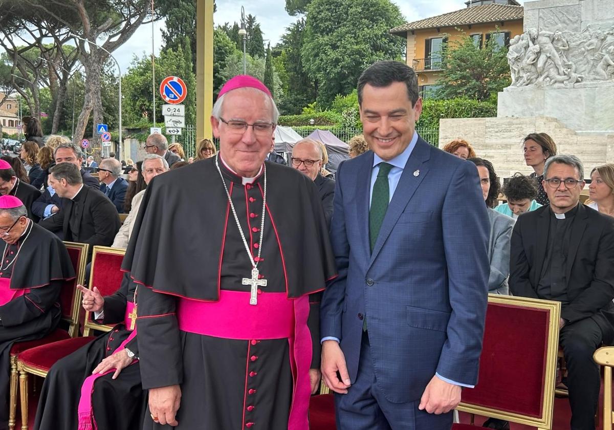 Moreno, satisfecho por la presencia de la Semana Santa andaluza en el Jubileo: «Andalucía ha tomado Roma»