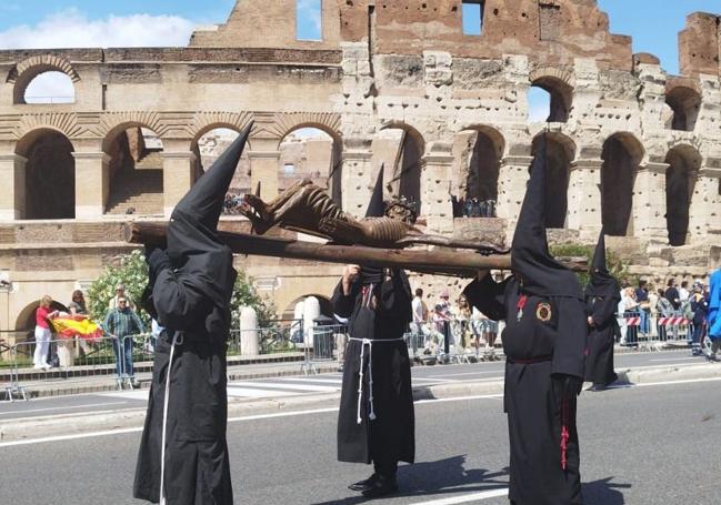 La imagen de 'Le Devot Christ', de la Archicofradía de La Sanch de Perpignan