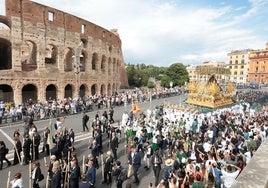 La Gran Procesión de la Esperanza en Roma, en imágenes