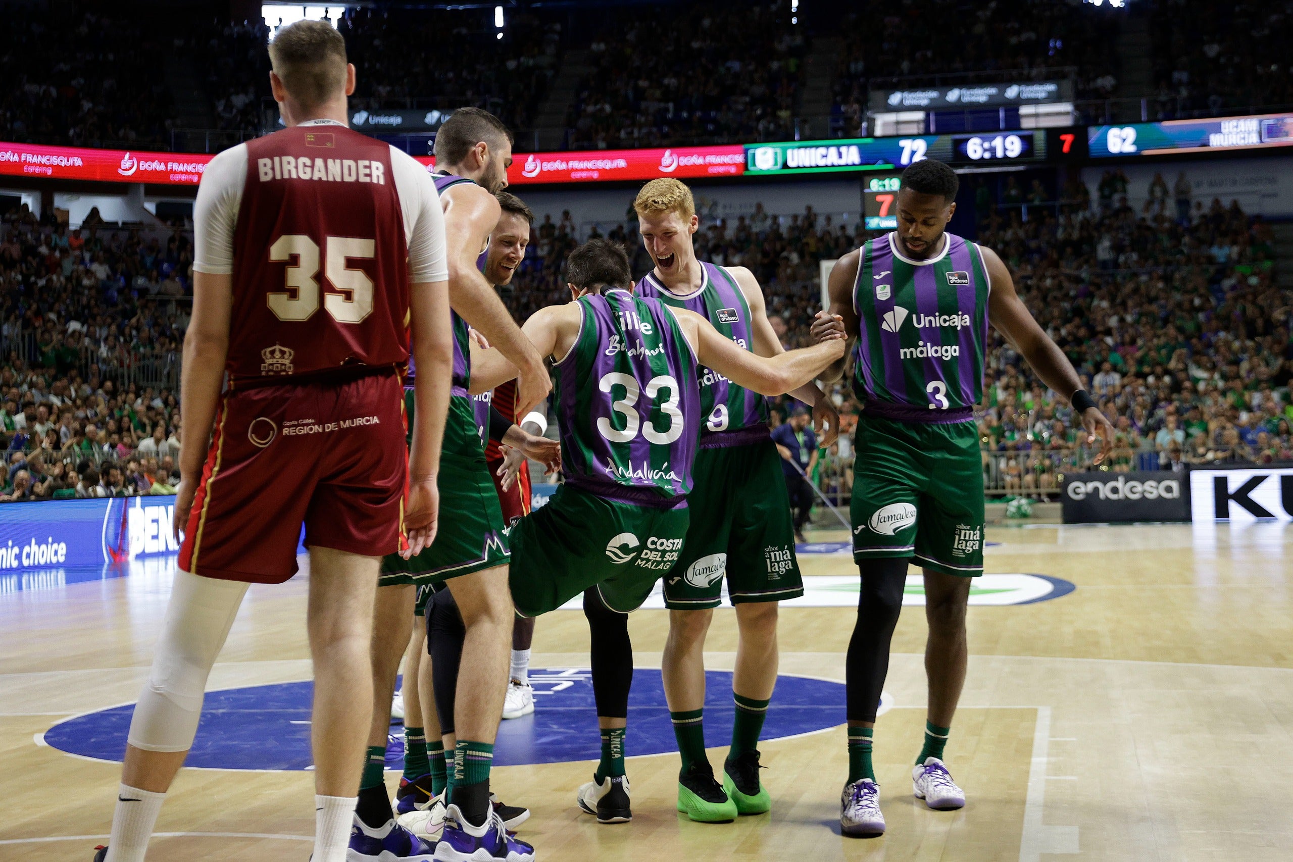 El Unicaja-UCAM, en imágenes