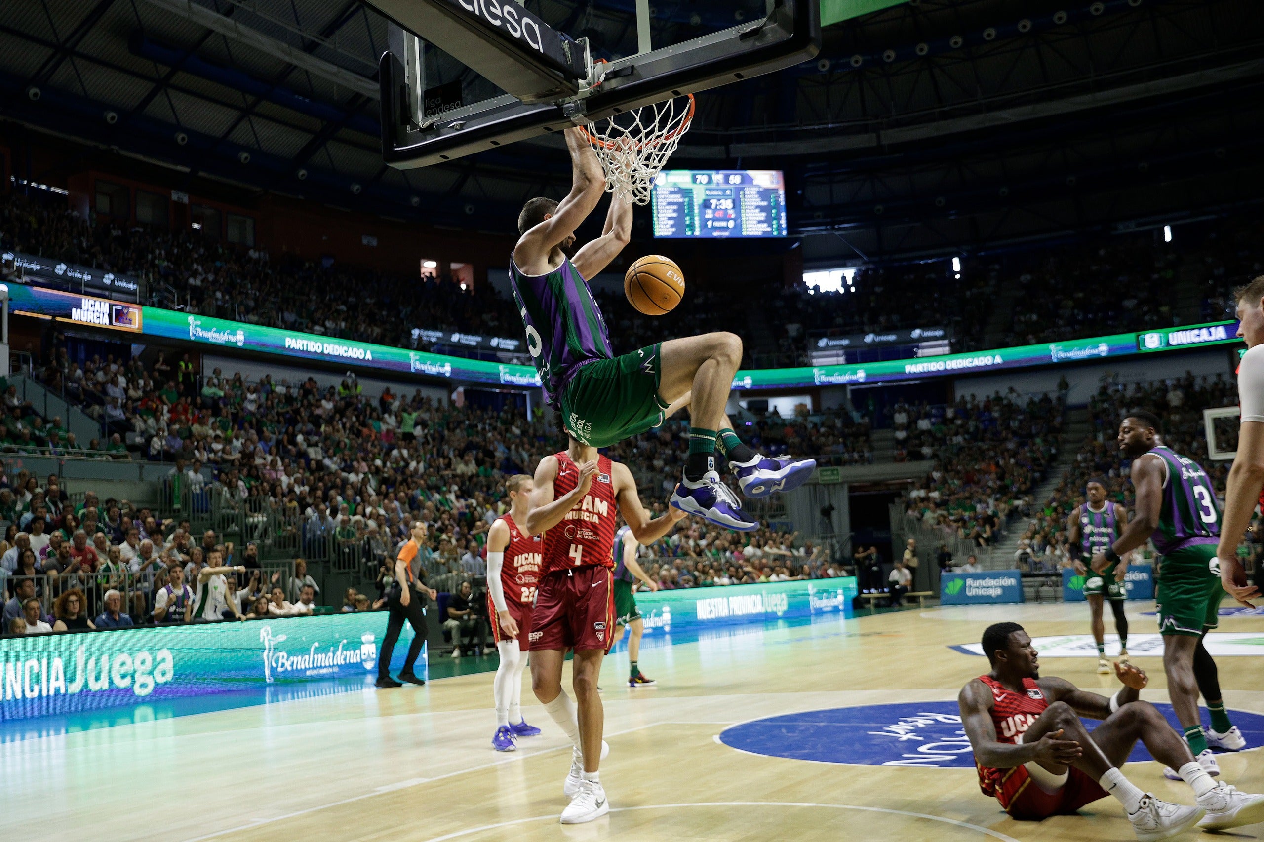 El Unicaja-UCAM, en imágenes