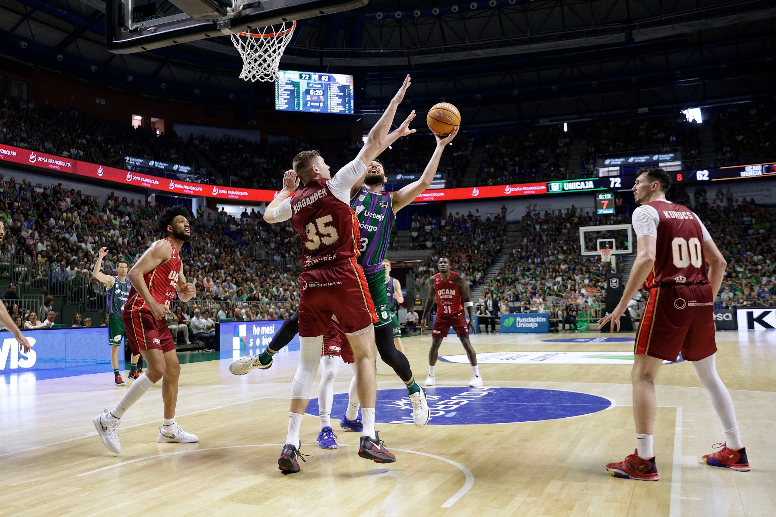 El Unicaja-UCAM, en imágenes