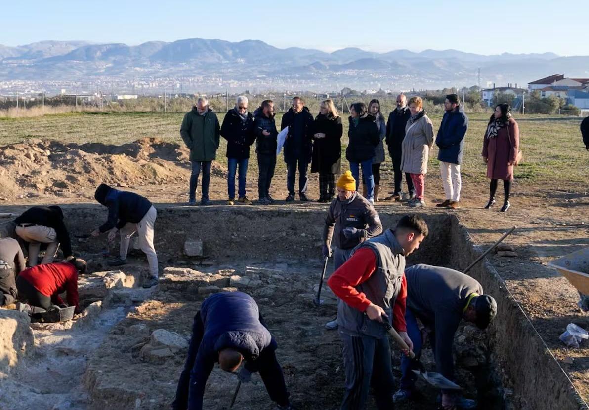 Excavación en la villa romana de Las Gabias.