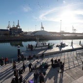 Nuevo pantalán para barcos de pesca en el puerto de Málaga.