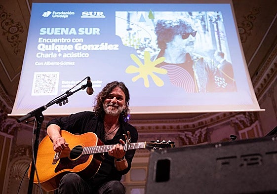 Quique González, este martes en Málaga.