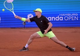 Alejandro Davidovich, en acción en Hamburgo.