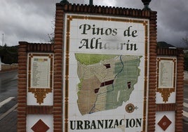 Acceso a Pinos de Alhaurín.