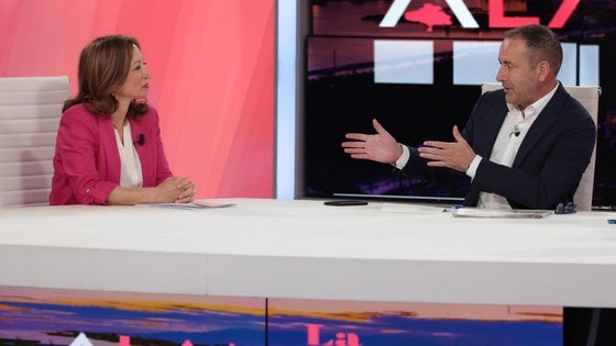 Patricia Navarro, delegada de la Junta en Málaga, durante su intervención en el La Alameda, programa que conduce Manolo Castillo, director de SUR.