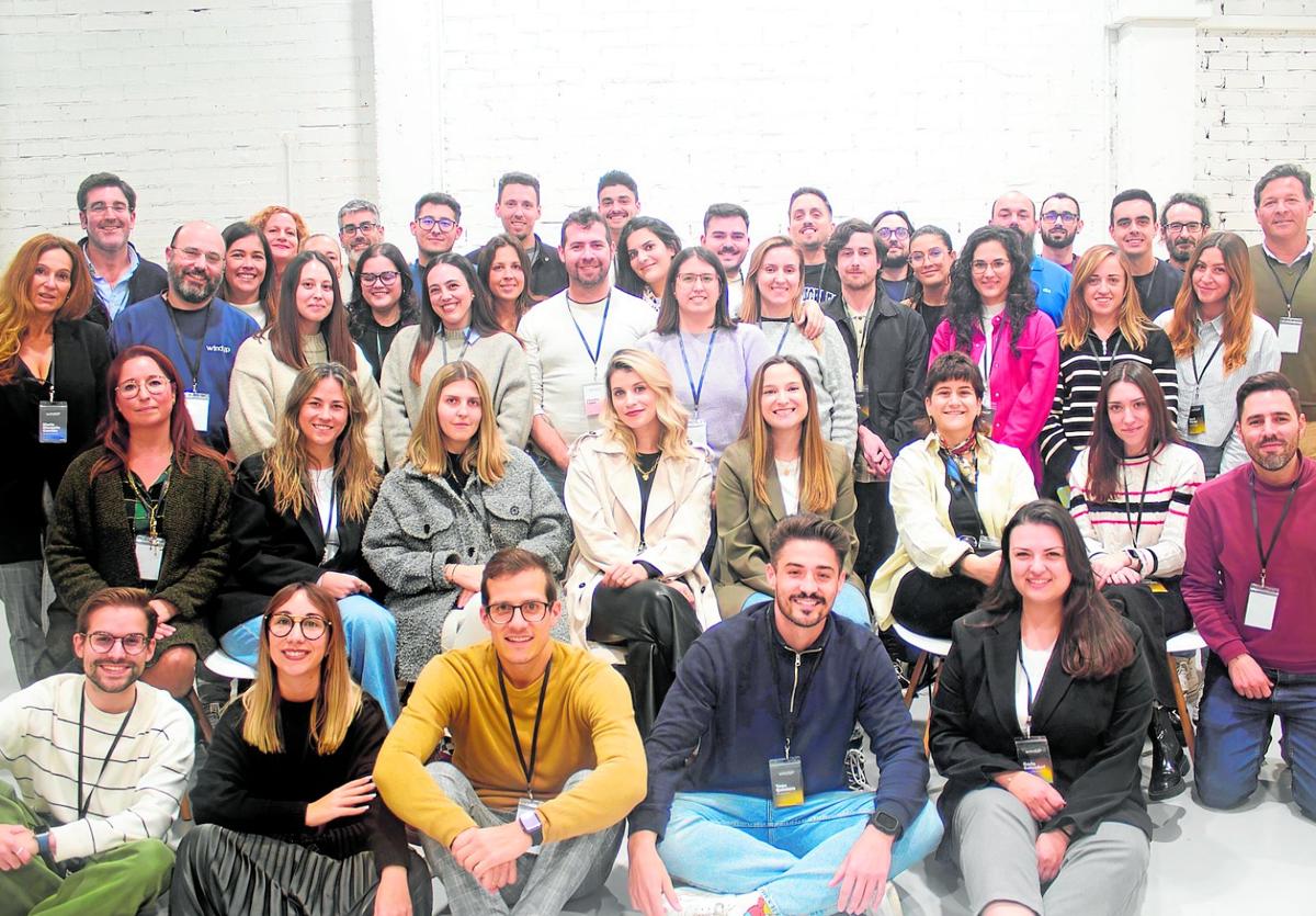 El equipo de Windup, durante una jornada de 'teambuilding'.