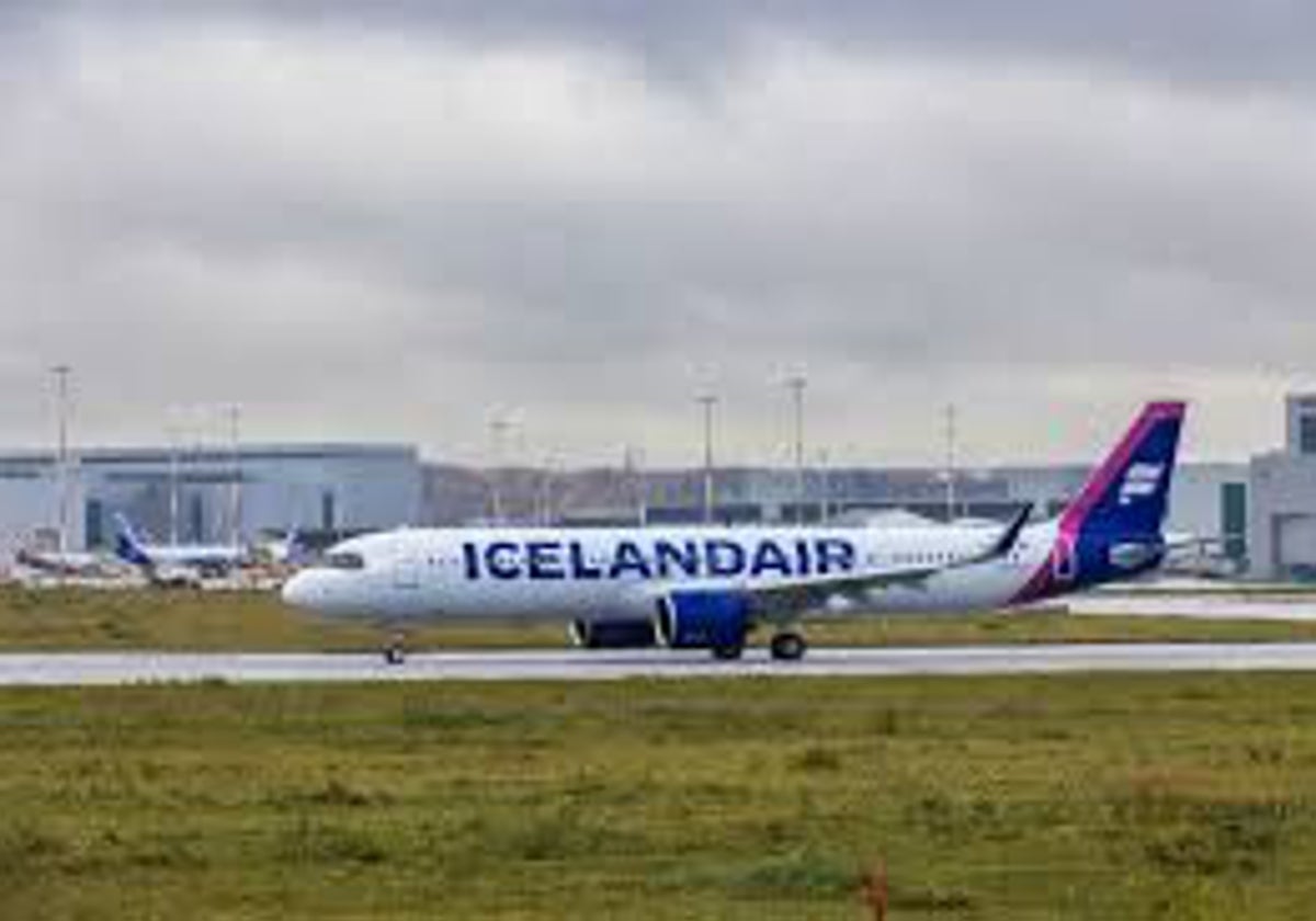 Avión de la aerolínea de bandera de Islandia.