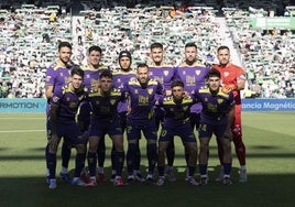 Once inicial del Málaga en Elche en el penúltimo partido del campeonato.