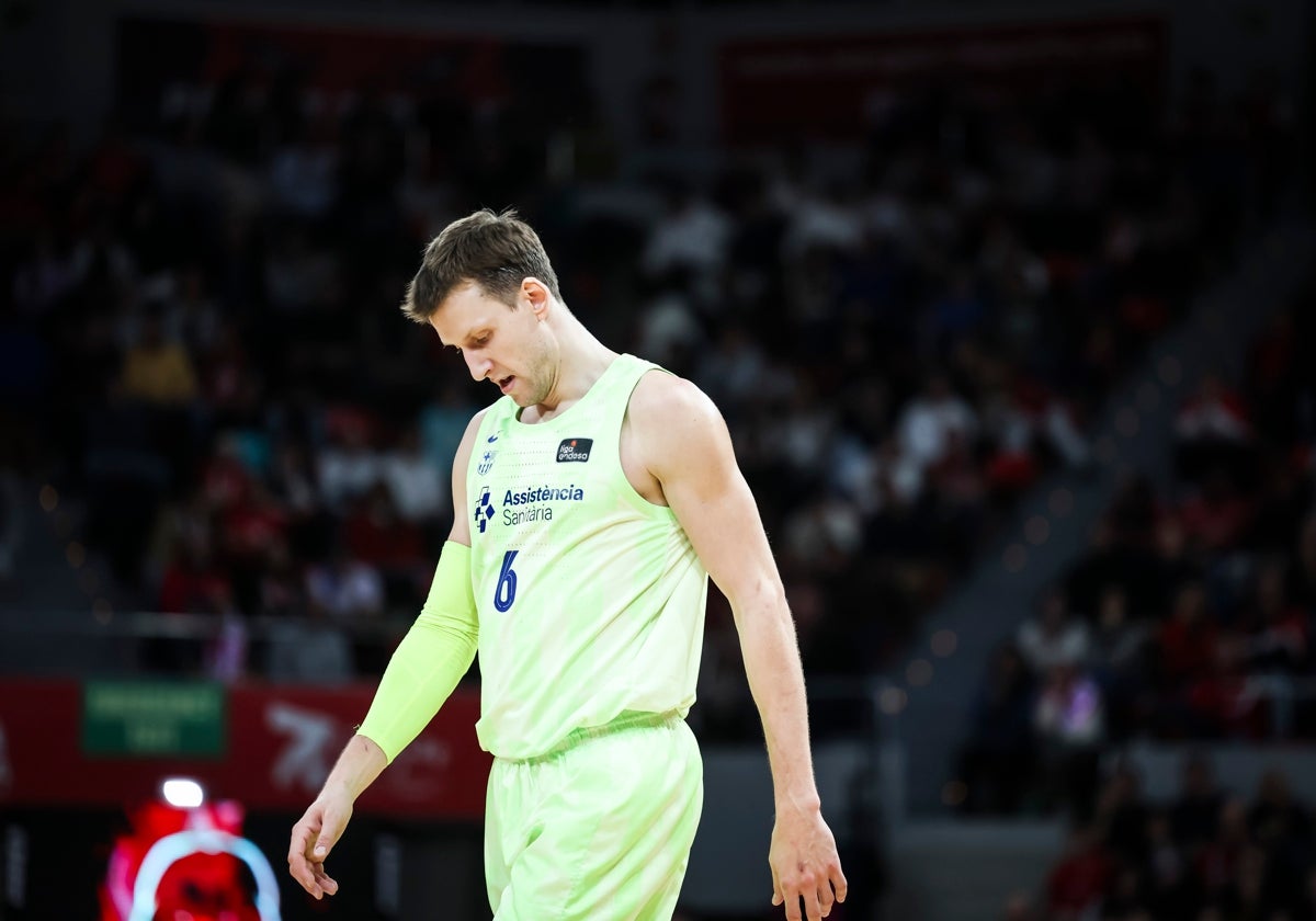 Jan Vesely, en un partido de la Liga Endesa esta temporada.
