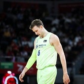 Jan Vesely, en un partido de la Liga Endesa esta temporada.