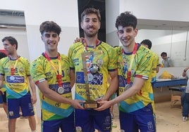 Álex Díaz, Dani Palomeque y Víctor Morales.