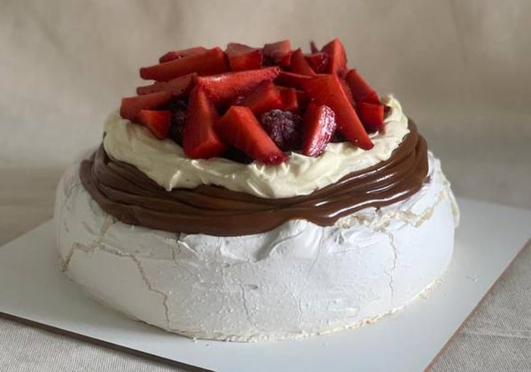 La propuesta de Bruschini's, con dulce de leche y mermelada casera.