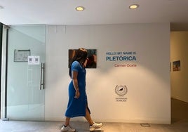 Carmen Ocaña, en el Espacio Cero del Contenedor Cultural.