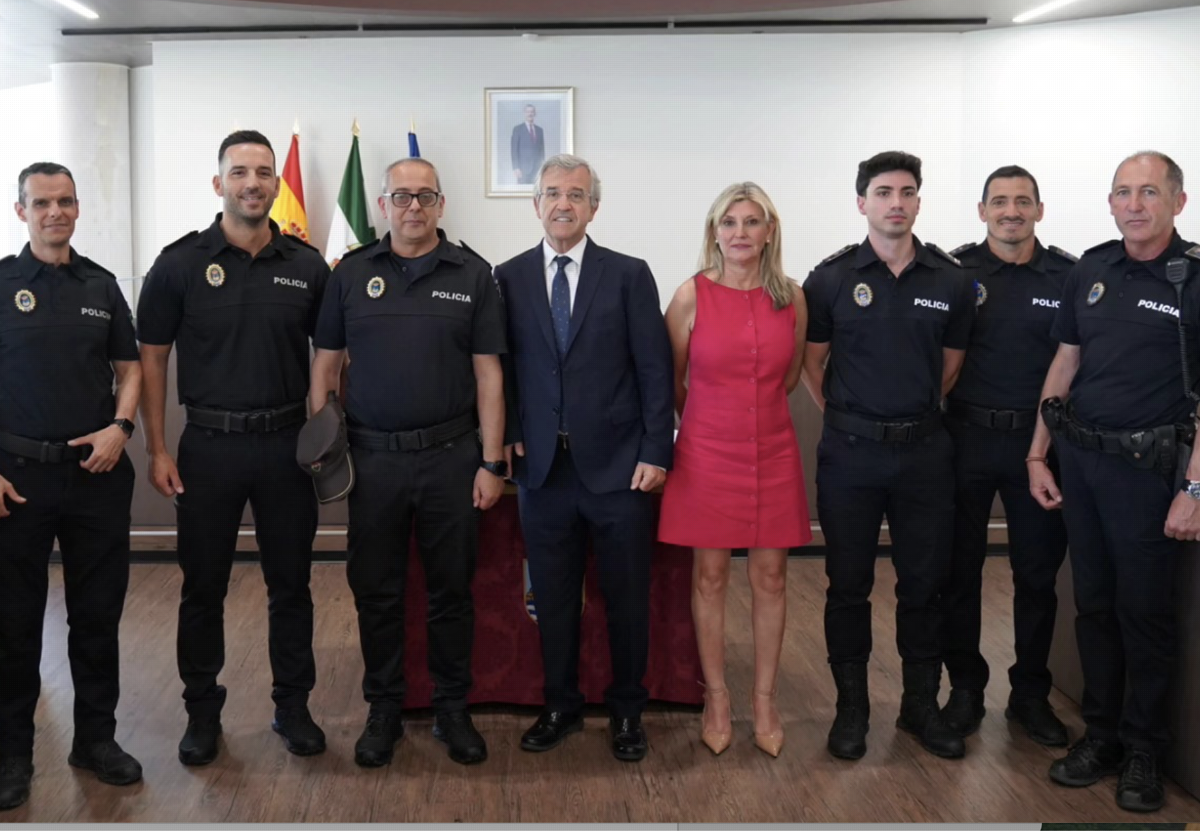 Toma de posesión de los 4 nuevos policías locales el pasado 20 de mayo en el Ayuntamiento.