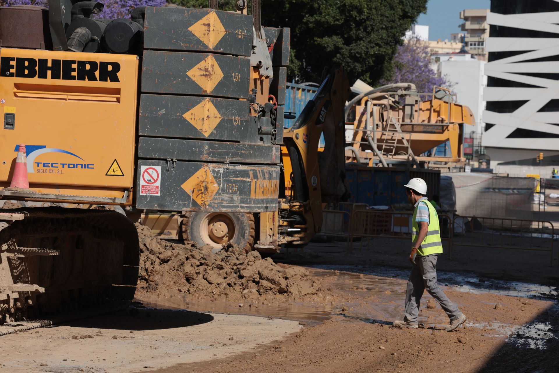 Asi avanzan las obras del metro de Málaga en Hilera