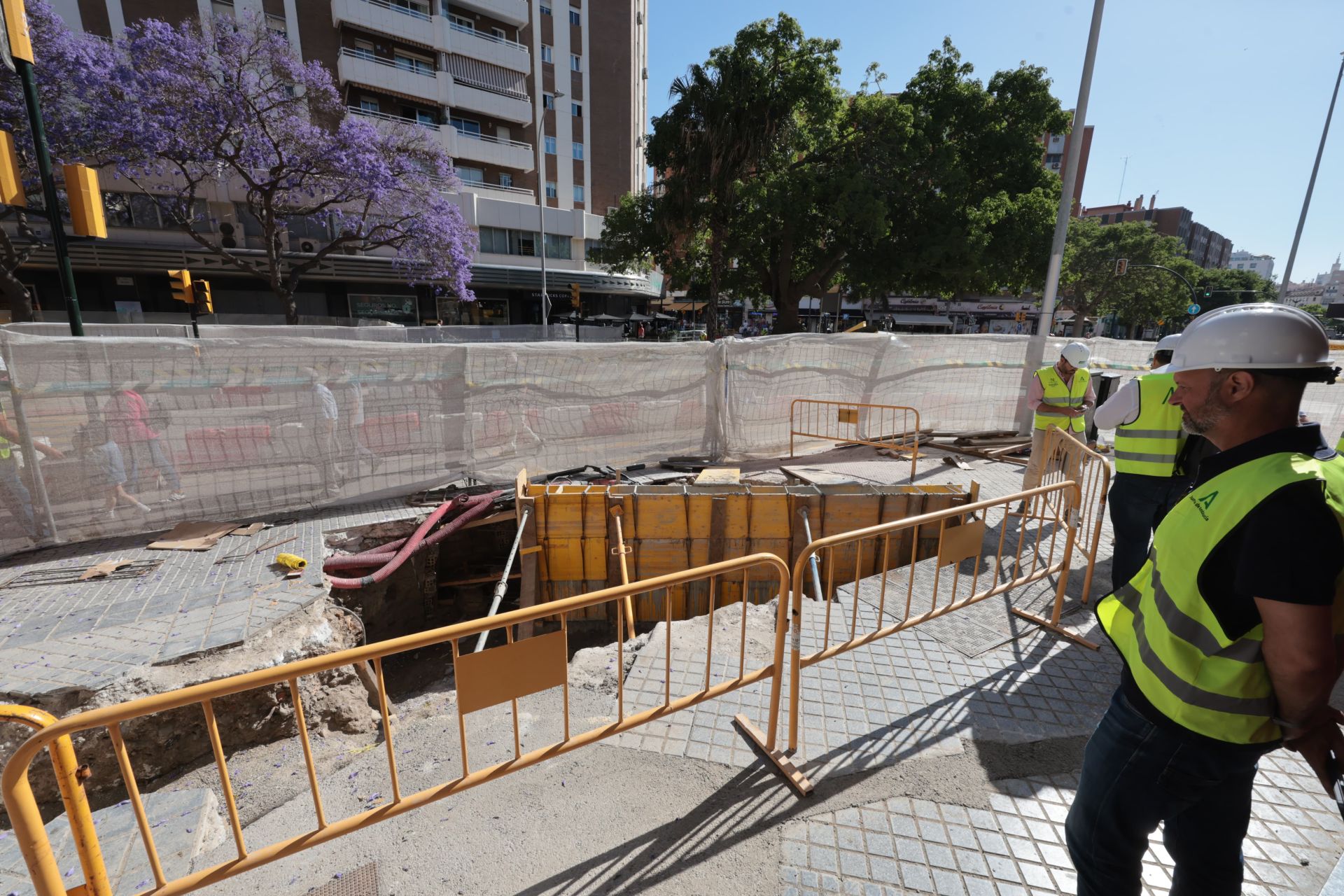 Asi avanzan las obras del metro de Málaga en Hilera
