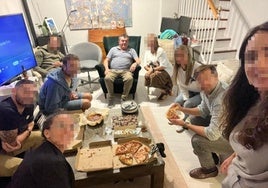 Última foto de familia, horas antes de que Antonio falleciera.