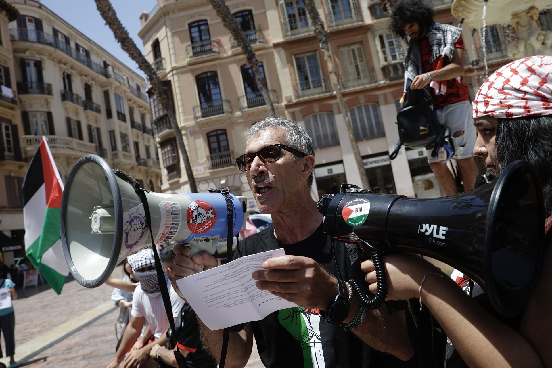 Medio millar de personas se manifiesta en Málaga contra el «genocidio en Palestina»