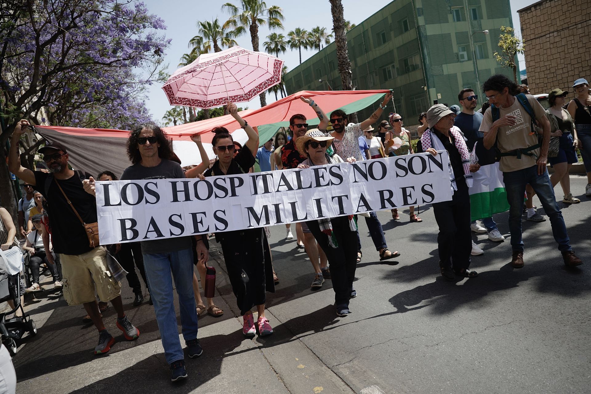 Medio millar de personas se manifiesta en Málaga contra el «genocidio en Palestina»