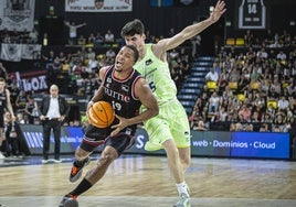 Melwin Pantzar, en el partido entre el Bilbao y el Barcelona.